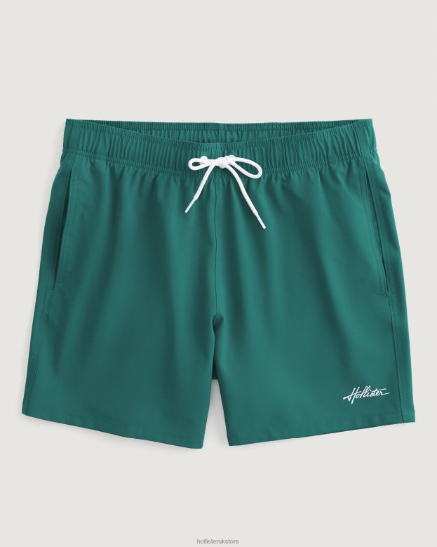 Bottoms Hollister Men Guard Swim Trunks 5\\ 488201114 Dark Teal